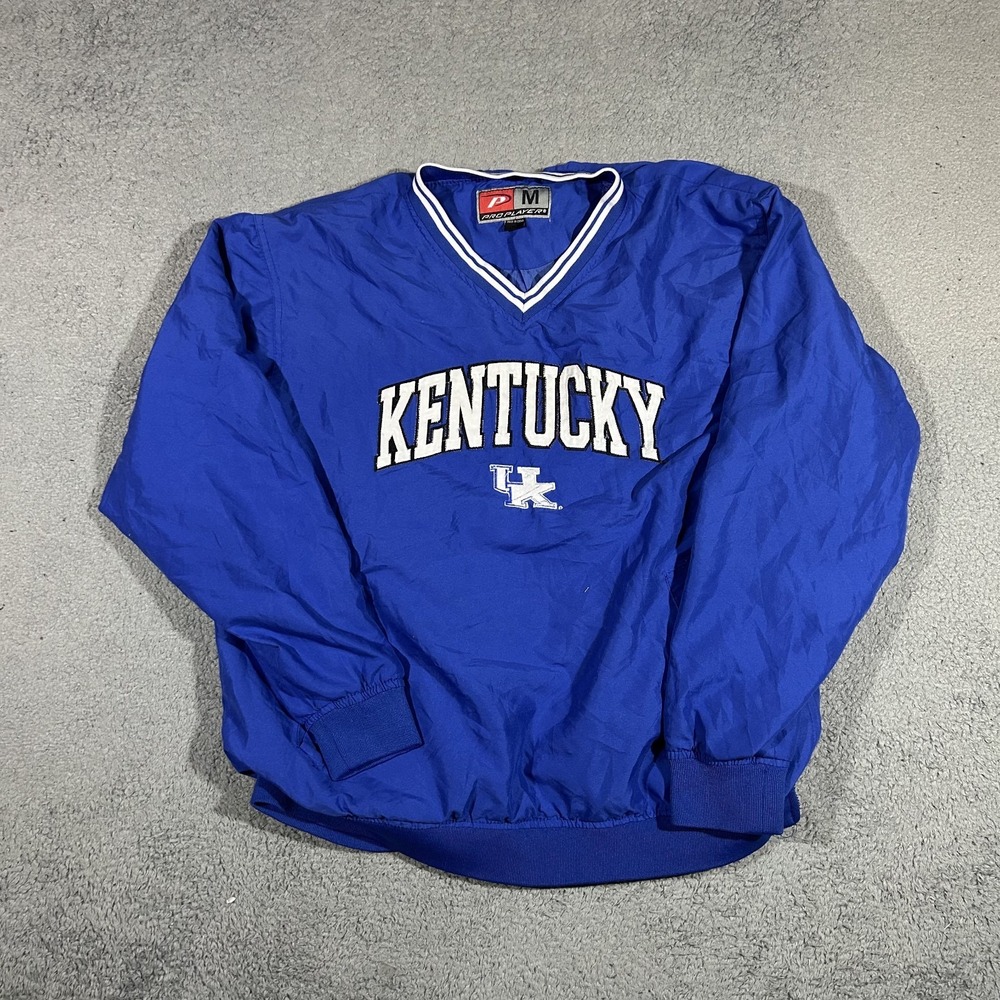 Pro Player Kentucky Pullover V-Neck Jacket Blue University Size Medium #3416